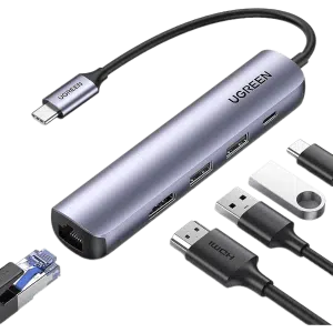 هاب 5 پورت USB-C یوگرین مدل CM418 کد 10919