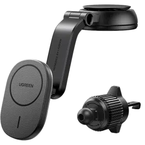 هولدر مگ سیف خودرو و شارژر بی سیم آیفون یوگرین مدل CD345 کد 15120