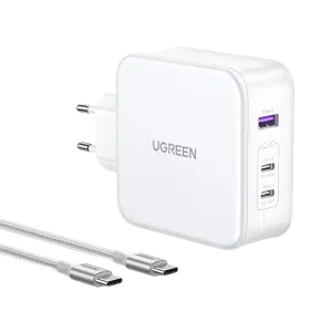 شارژر دیواری دو پورت USB-C و یک پورت USB-A یوگرین مدل CD289 کد 15339