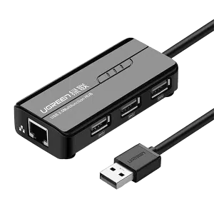 هاب 3 پورت USB-A و 1 پورت RJ45 Ethernet یوگرین کد 20264