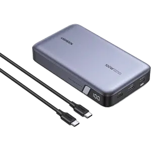 خرید پاور بانک سه پورت ۲۰۰۰۰یوگرین مدل PB207 با کابل تایپ USB-C