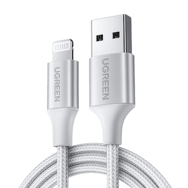 کابل تبدیل 2.4 آمپر لایتنینگ به USB 2.0 یوگرین مدل US199