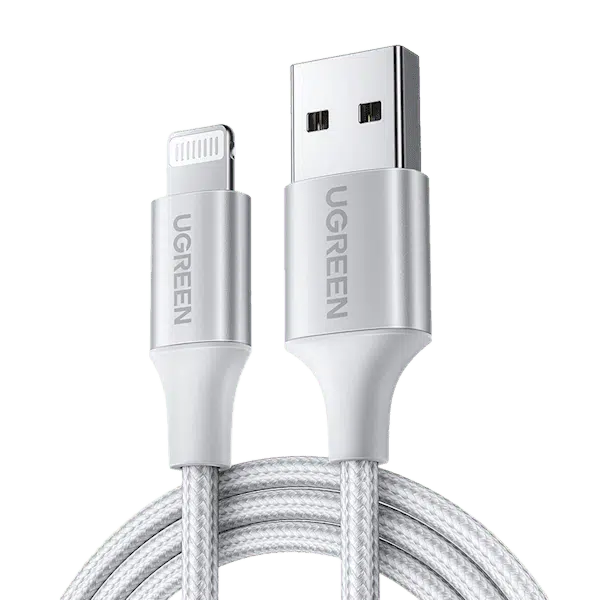 کابل تبدیل 2.4 آمپر لایتنینگ به USB 2.0 یوگرین مدل US199