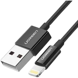 کابل شارژ و دیتا 2.4 آمپر Lightning به USB 2.0 یوگرین مدل US155