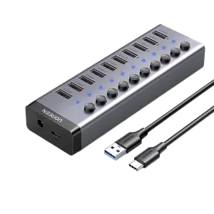 هاب 10 پورت USB 3.0 یوگرین مدل CM482 کد 90379