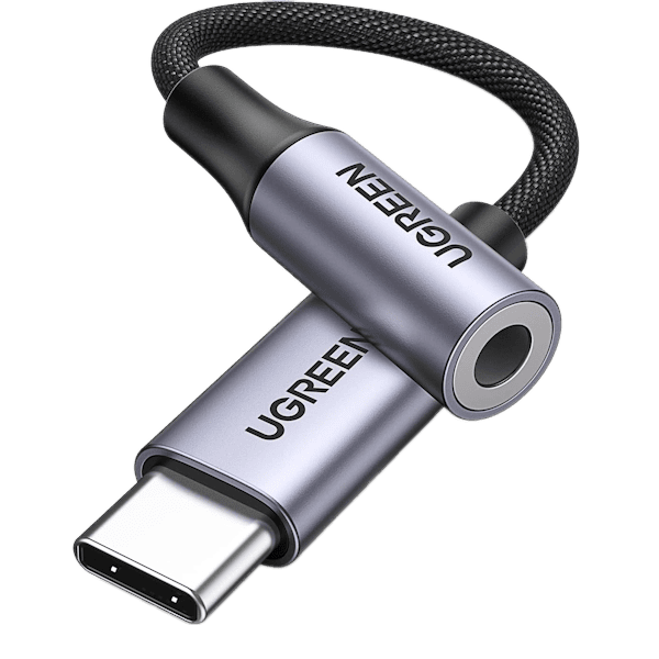 تبدیل USB-C به جک 3.5 میلی‌متری یوگرین مدل AV161 کد 80154