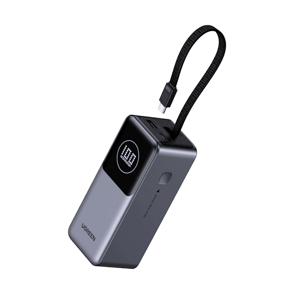 پاور بانک 3 پورت 130 وات Nexode 20000mAh یوگرین مدل 55365 همراه با کابل USB-C