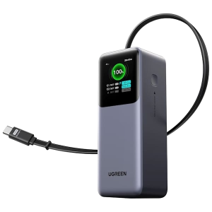 پاور بانک 3 پورت 165 وات Nexode 20000mAh یوگرین مدل 55987 همراه با کابل USB-C