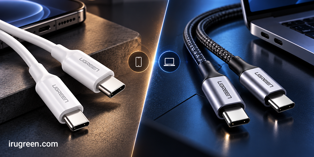 تفاوت کابل USB-C معمولی و کابل USB-C مخصوص لپ_تاپ